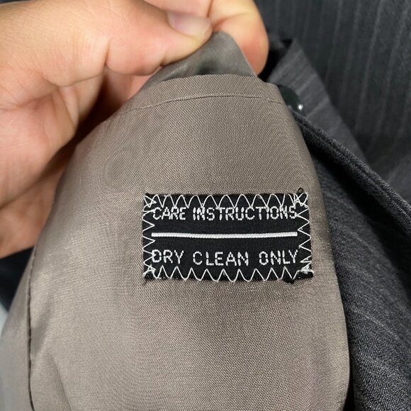 Vintage Mani by Giorgio Armani Vertical Striped Wool Blazer - Picture 3 of 9